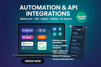 setup make com n8n ai agent automation zapier made notion api integration