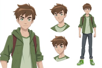 draw anime or manga art illustration or ben ten for you