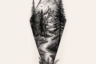 create unique realism tattoo design with my style