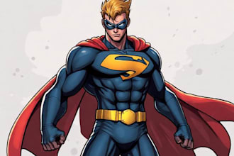 design original superhero character
