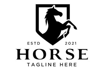 professional uequine horse logo for your business