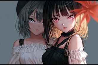 draw anime fan art in my style