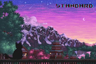 create pixel art background for you