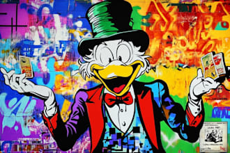 make unique graffiti art for tshirts, hoodies and streetwear