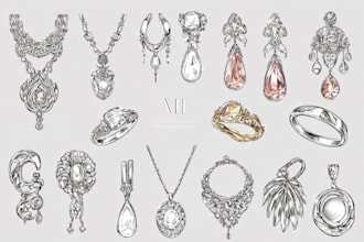 create amazing jewelry sketches and find your own design