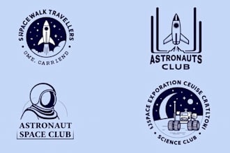 design outstanding space travellers logo