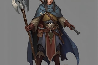your dnd character art or rpg character, character design