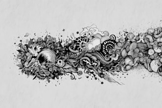 draw fun, quirky, and custom doodle art just for you