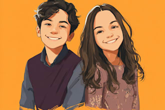 create family portrait and friendship portrait