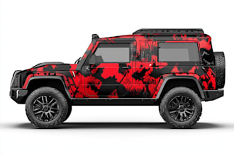 vehicle wrap design, car wrap design, van wrap design