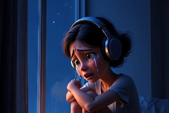 create a 3d animated character video in anime or pixar style