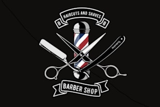 design awesome barbershop logo