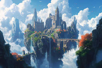 fantasy landscape art concept lost civilizations