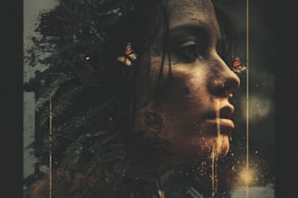 design stunning album cover art for single ep