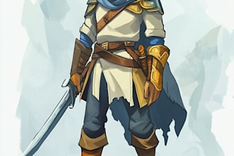 draw 2d game character or 2d game character