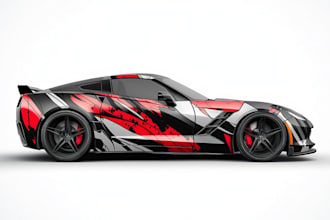 design awesome car, van, vehicle wrap design and vehicle