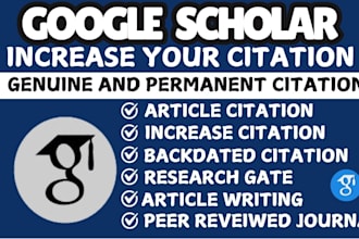 increase your google scholar citation in a top journal
