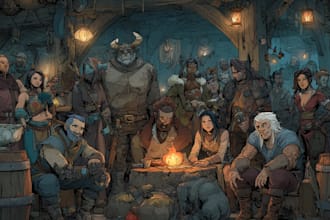 create a dnd character and dnd party character