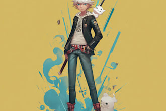 do custom danganronpa style character