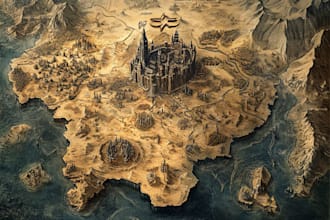 create a custom fantasy map for rpgs, books
