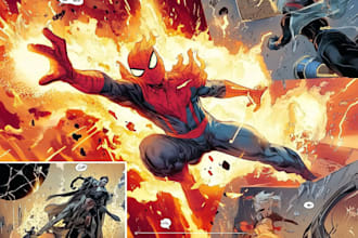 draw comic book and cover