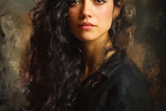 draw oil painting, digital oil painting