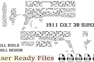 create custom engraving designs for firearms, knifes, trophies and more