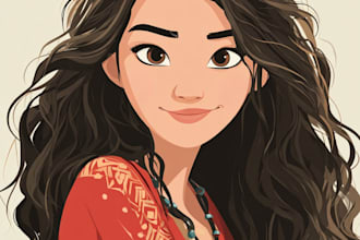 do cartoon illustration for you