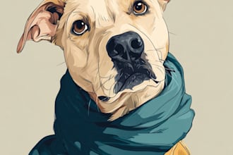 a custom disney pet portrait