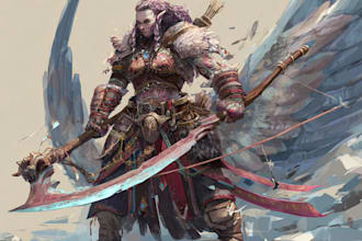 make a dnd art and dnd character art