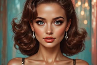 draw retro glamour pin up creations