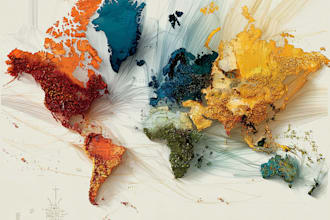 do quality infographic maps of the world and countries