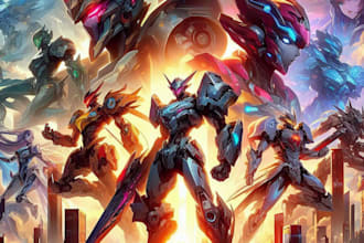 illustrate your mecha, robot and armored characters