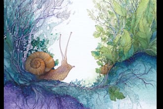 paint you an awesome, magical watercolor and scan it