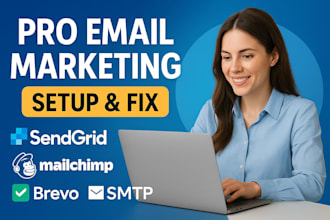 pro email marketing, sendgrid, mailchimp, brevo, smtp, dns setup