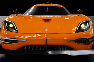 3d car model, body kits car,2 door v8 model coupe,automotive vehicle, car render