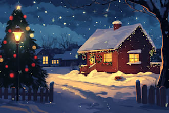 christmas illustrations for anything