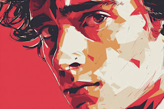 draw a vector portrait illustration