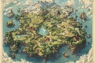 draw a custom illustrated map of any country, city or place