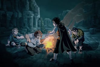 draw a dnd character illustrations or concept art