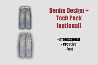 design streetwear denim sets and jeans