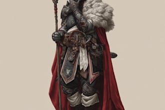 fantasy dnd character illustration