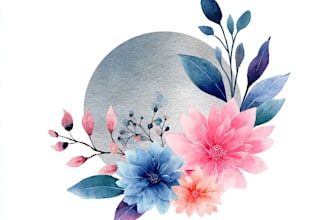 design a watercolor logo