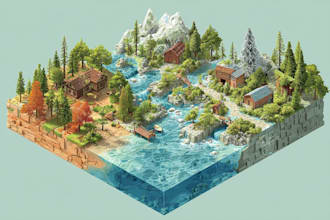 do isometric maps and illustrations