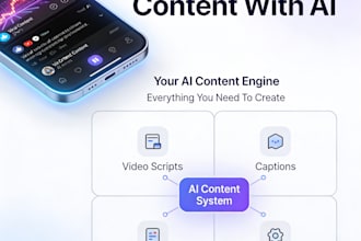 design an ai content creation system for text, image, and video
