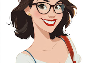 create a disney cartoon illustration