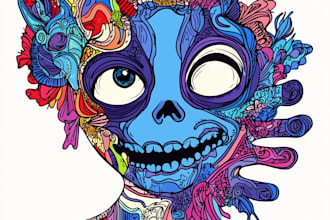 do hand drawn doodle art illustration