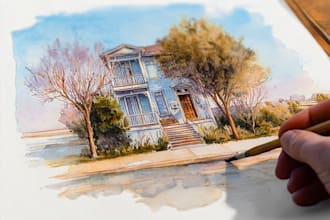 paint watercolor illustration and watercolor art