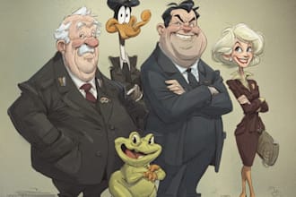 draw satire, editorial or political cartoons for you