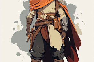 draw 2d game character or 2d game